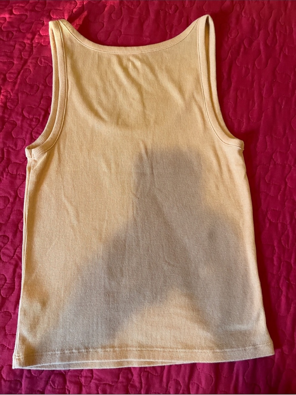 Old Navy Yellow Ribbed Tank Top - Picture 4 of 4